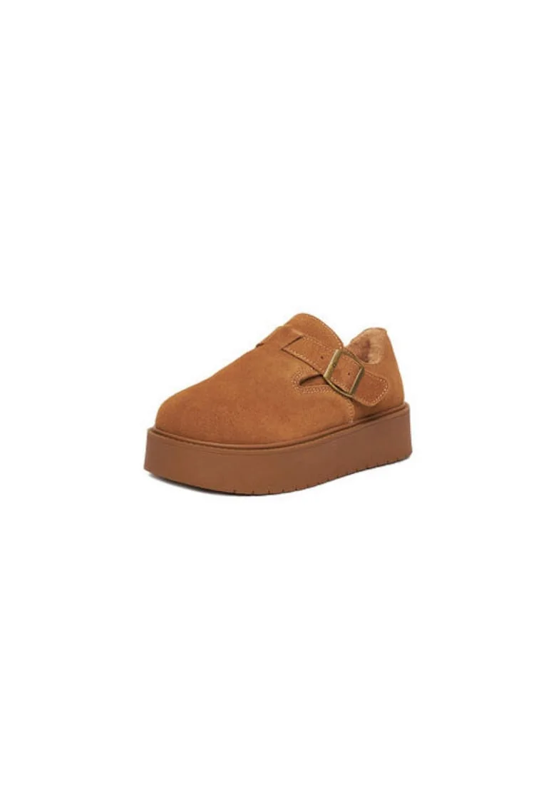 Pantofi sport copii HY669015S,  Piele naturala, Maro