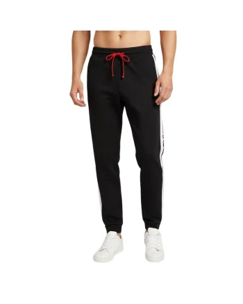 Pantaloni sport cu benzi laterale contrastante,