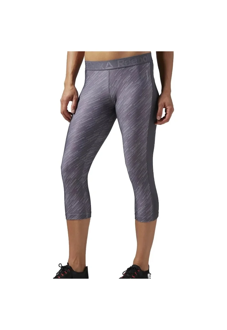 Pantaloni  Workout Ready Printed Capri 3/4 femei, Gri
