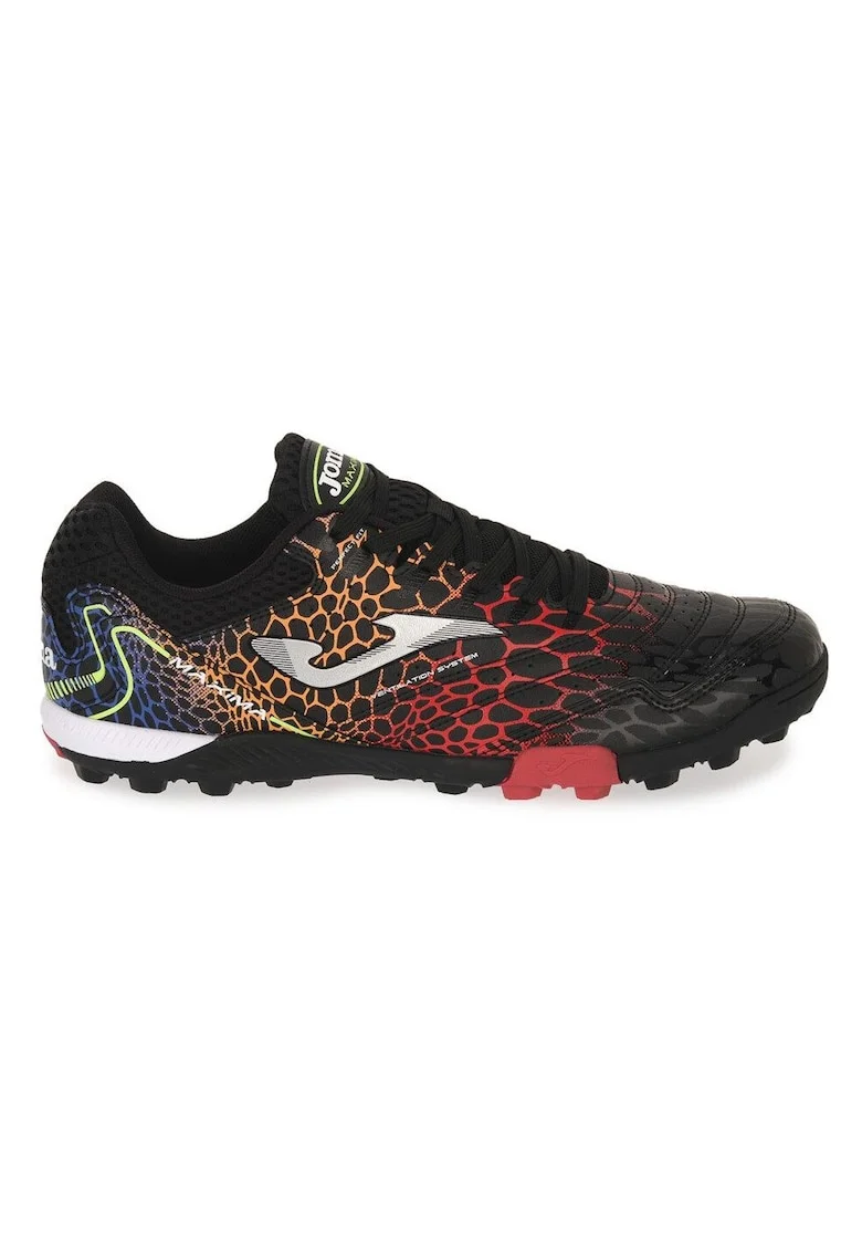 Pantofi pentru fotbal  Maxima Turf, Sintetic, Multicolor, Negru