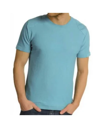 Tricou  Knitted barbati, Albastru deschis