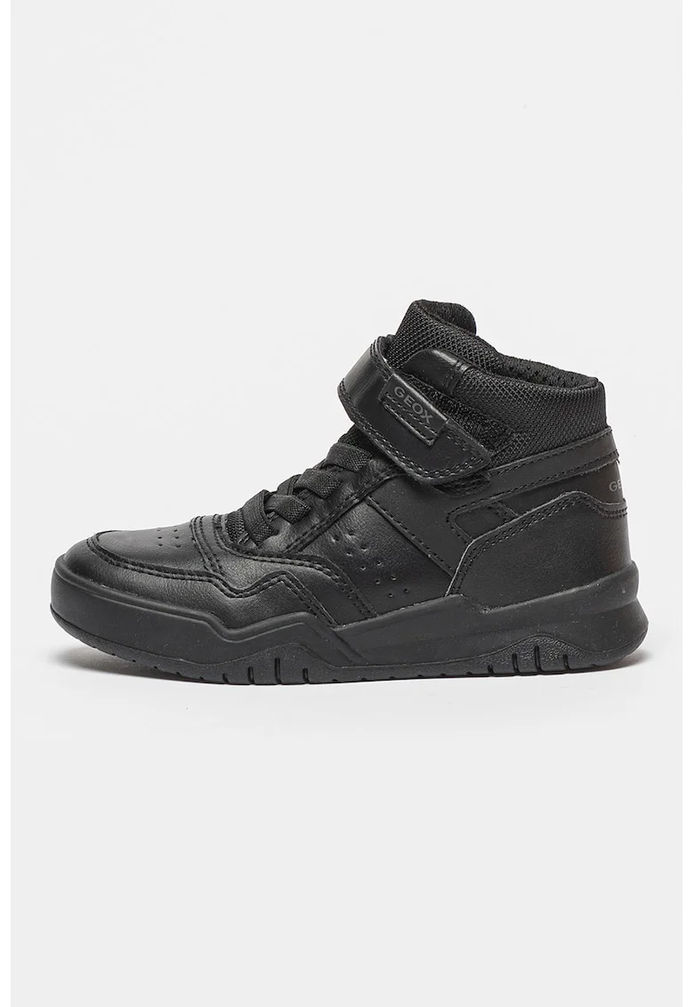 Pantofi sport inalti cu garnituri din plasa, Negru,