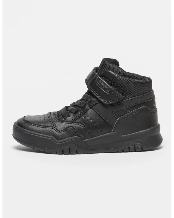 Pantofi sport inalti cu garnituri din plasa, Negru,