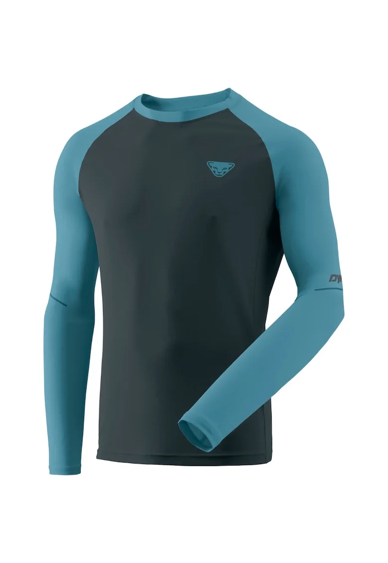 Bluza alergare barbati  Alpine Pro Negru/Bleu, Negru