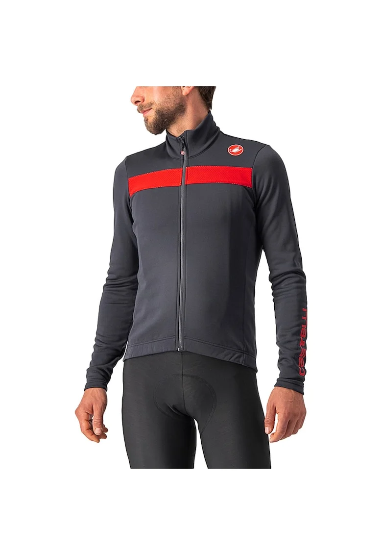 Bluza ciclism barbati  Puro 3 Antracit/Rosu, Multicolor