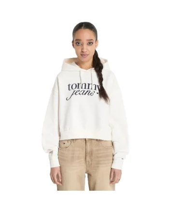 Bluza  pentru Femei, tjw rlx crp script hoodieext, DW0DW20306-YBH, Alb, Alb