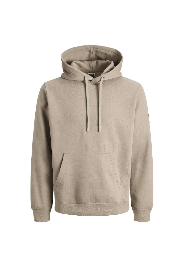 Hanorac JACK &JONES Point Badge Hood Bf 52843, Maro deschis