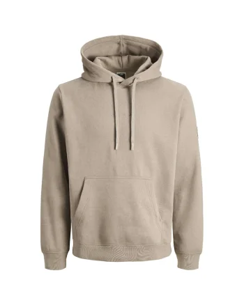 Hanorac JACK &JONES Point Badge Hood Bf 52843, Maro deschis