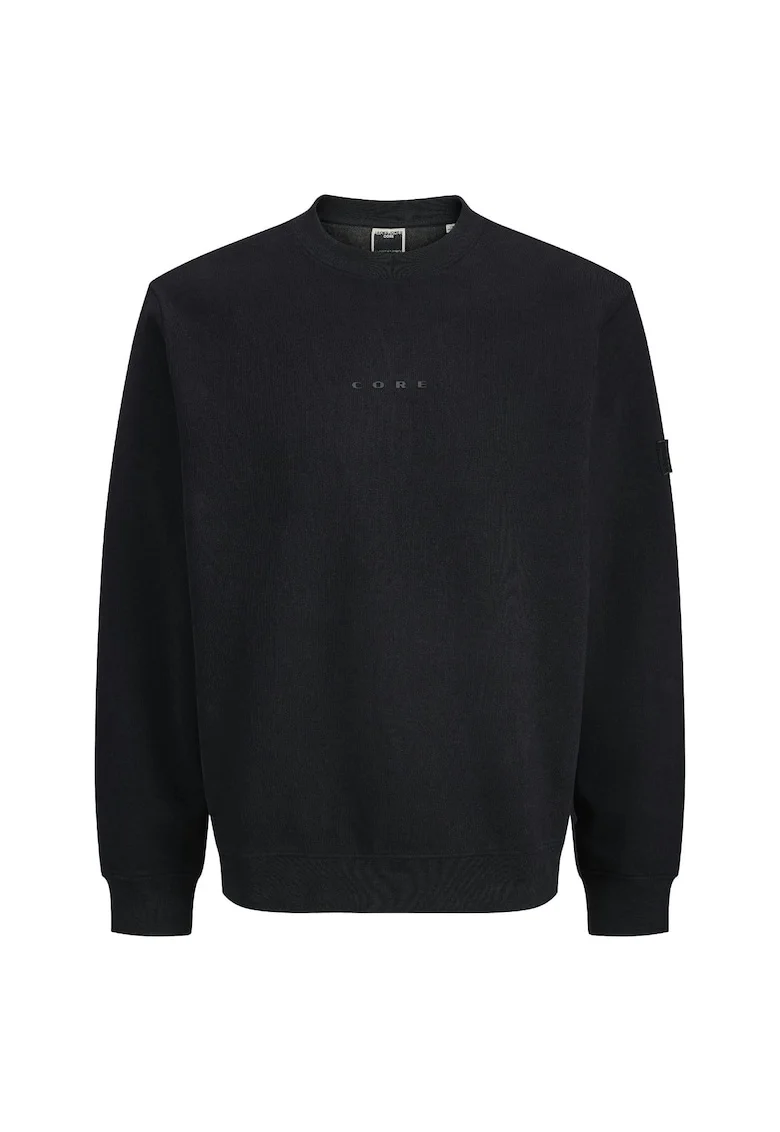 Bluza JACK &JONES Point Sweat Crew Bf 52868, Negru