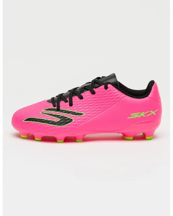 Pantofi SKX 2 JR cu crampoane pentru fotbal, Negru/Fucsia