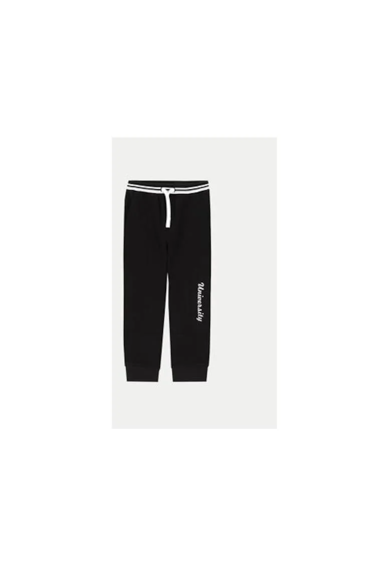 Pantaloni baieti,  304488344, Bumbac/Poliester, 92 CM, Negru
