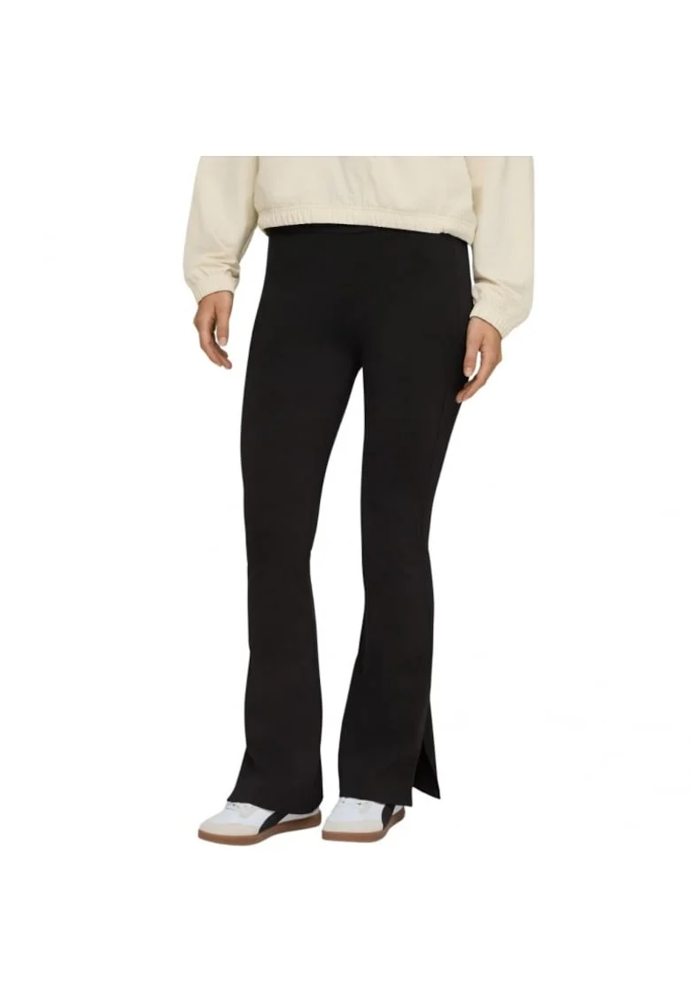 Pantaloni sport evazati dama  negru
