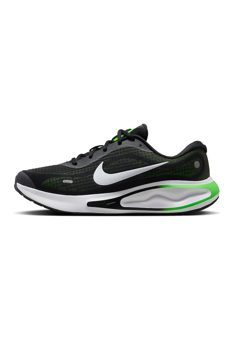 Pantofi Journey din plasa cu logo pentru alergare, Alb/Negru/Verde menta