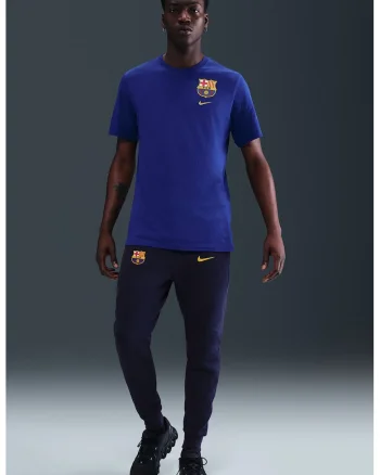 Pantaloni cu snur in talie, pentru fotbal FC Barcelona, Galben/Albastru ultramarin/Gri inchis