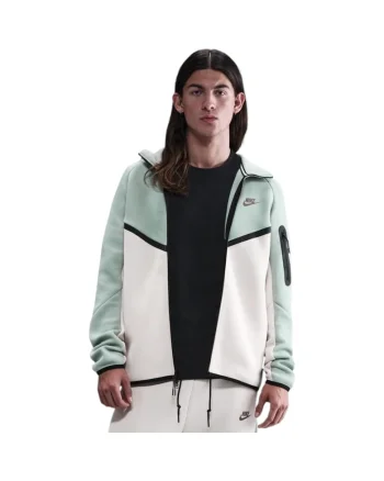 Hanorac  Tech Fleece Windrunner FZ SS25 49617, Verde/Bej
