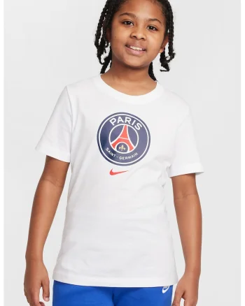 Tricou din bumbac pentru fotbal, Alb