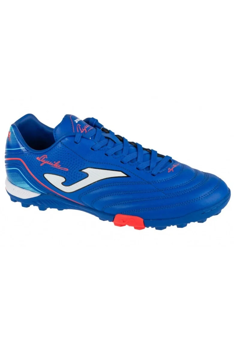 Ghete de fotbal,  Aguila 2504 TF AGUS2504TF, piele sintetica, albastru