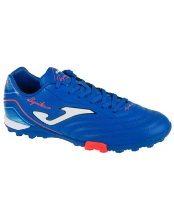 Ghete de fotbal,  Aguila 2504 TF AGUS2504TF, piele sintetica, albastru