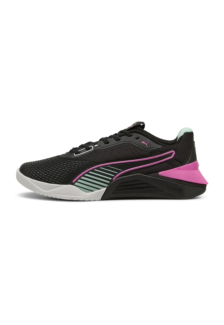 Pantofi din plasa pentru fitness Fuse 4.0, Negru/Roz/Mint