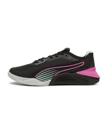 Pantofi din plasa pentru fitness Fuse 4.0, Negru/Roz/Mint