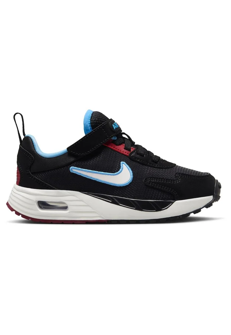 Pantofi sport copii  Air Max Solo, plasa respirabila, piele ecologica, talpa cauciuc, negru