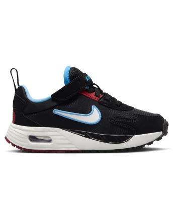 Pantofi sport copii  Air Max Solo, plasa respirabila, piele ecologica, talpa cauciuc, negru