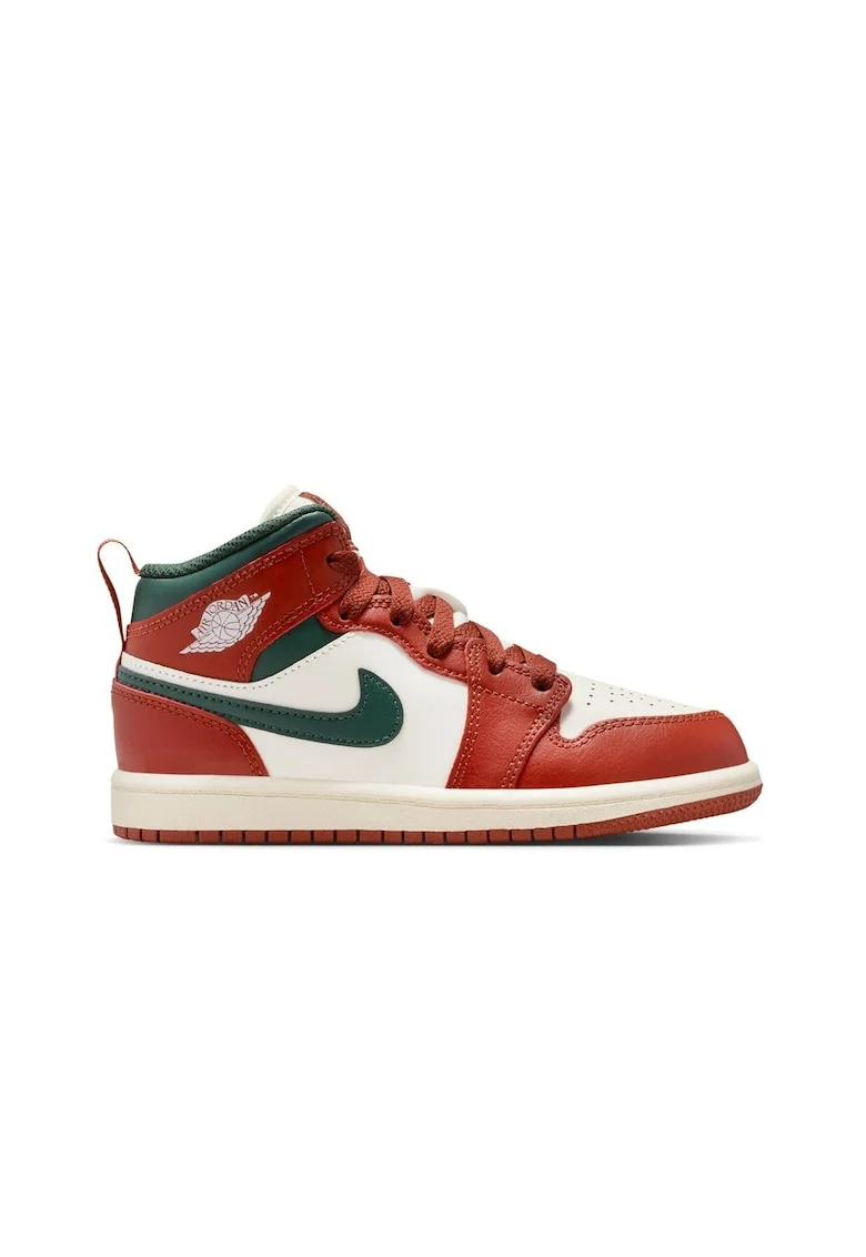 Pantofi sport  Jordan 1 Mid PS 52529, Rosu/Verde/Bej