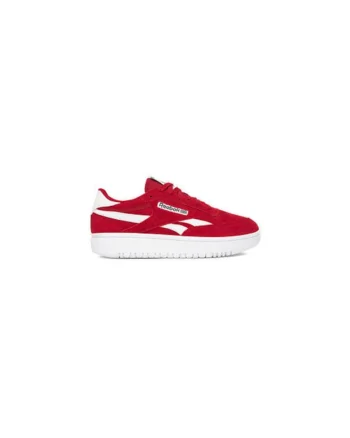 Pantofi sport dama  EO-CLUB C DOUBLE REVENGE, rosu, piele naturala, sireturi