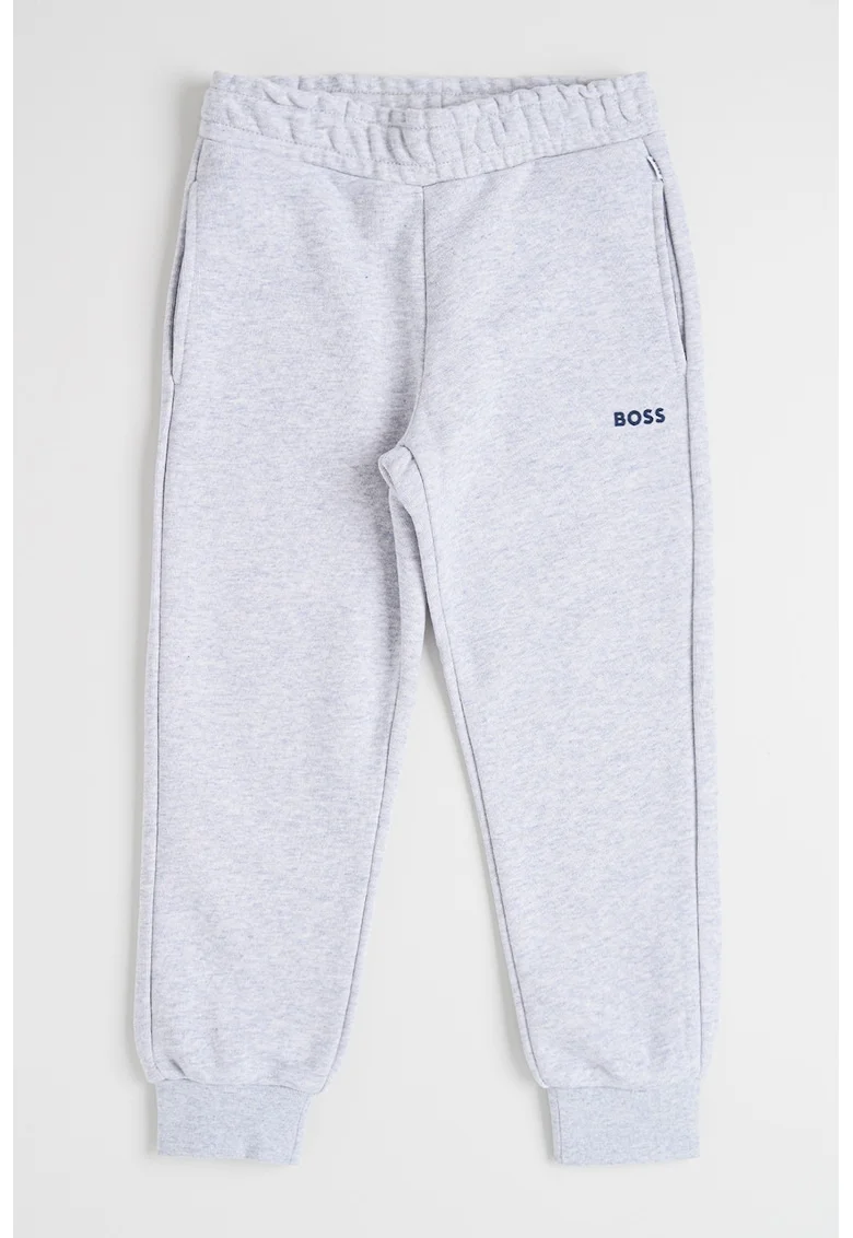 Pantaloni de trening conici cu buzunare, Gri deschis melange