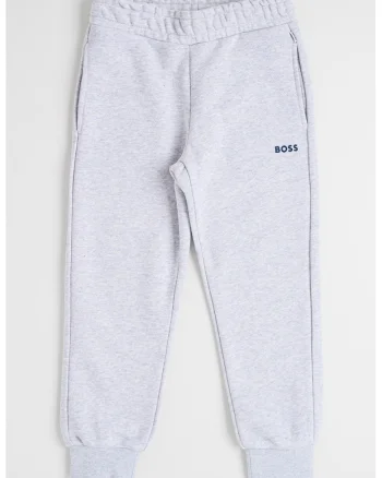 Pantaloni de trening conici cu buzunare, Gri deschis melange