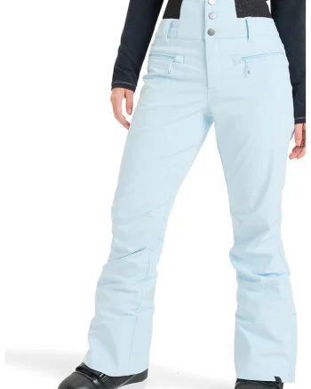 Pantaloni cu talie inalta pentru ski Rising, Albastru pastel