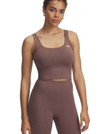 Top crop pentru fitness Motion, Maro taupe