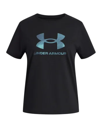 Tricou cu imprimeu logo pentru antrenament, Negru