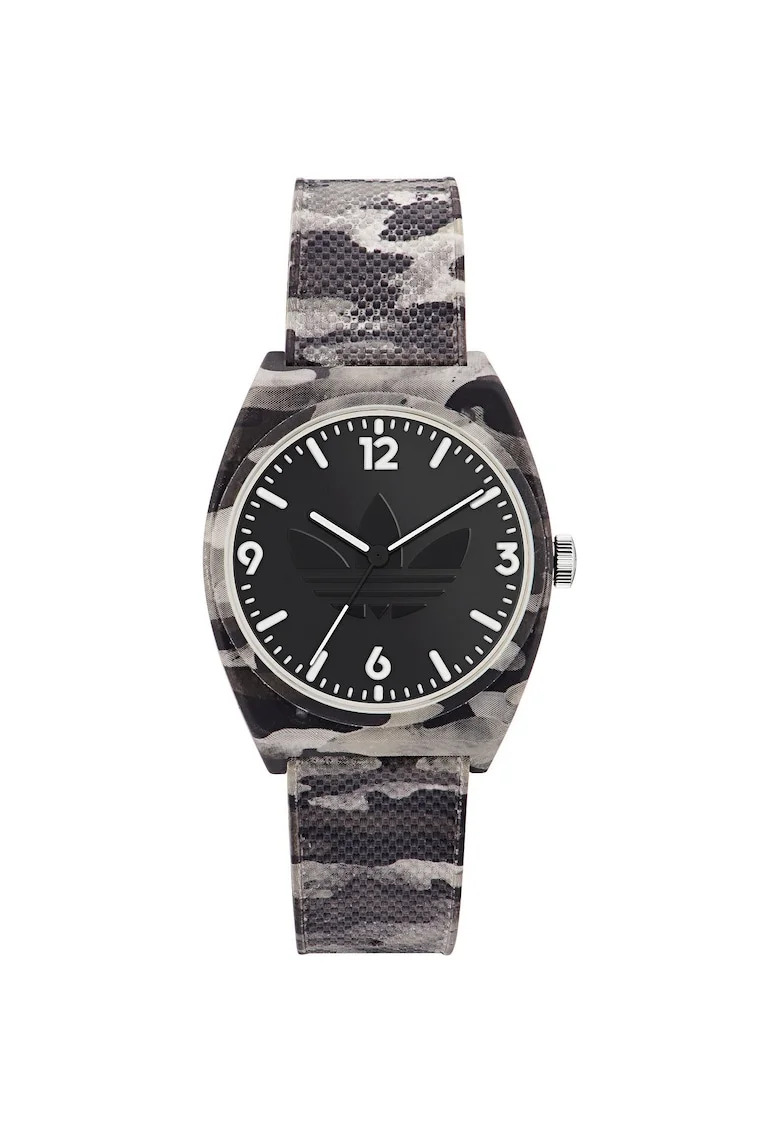 Ceas  Originals Street Project Two, camuflaj, hesalit, 50m rezistent la apa, negru-gri-alb