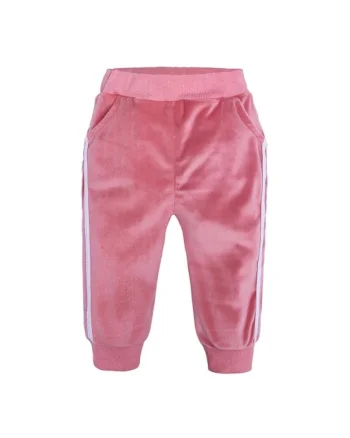 Pantaloni  Din Catifea, Uni, Casual, Fete, Roz