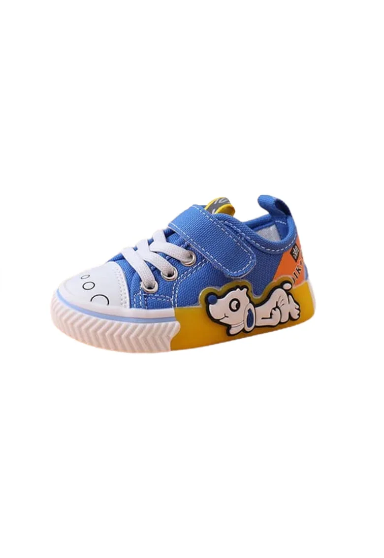 Pantofi Sport  Model Catel, Textil, Baieti, Velcro/ Siret, Multicolor