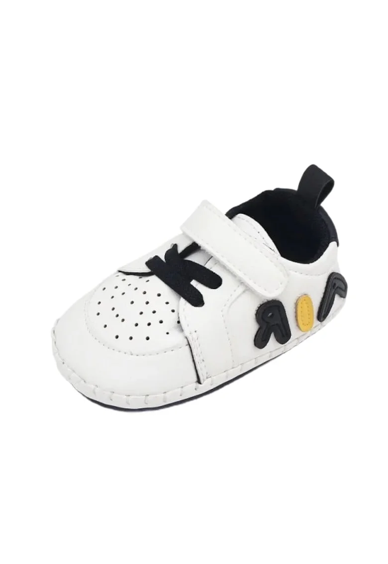 Pantofi Sport  Casual, Piele ecologica, Baieti, Alb