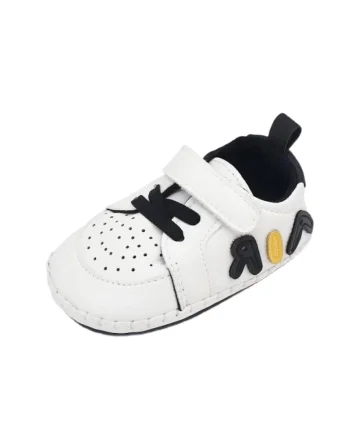Pantofi Sport  Casual, Piele ecologica, Baieti, Alb