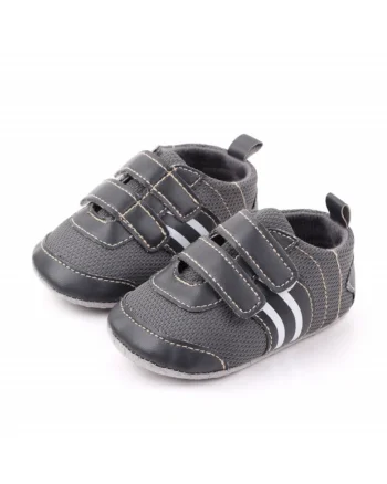 Pantofi Sport  Cu Barete, Casual, Piele ecologica, Textil, Baieti, Gri