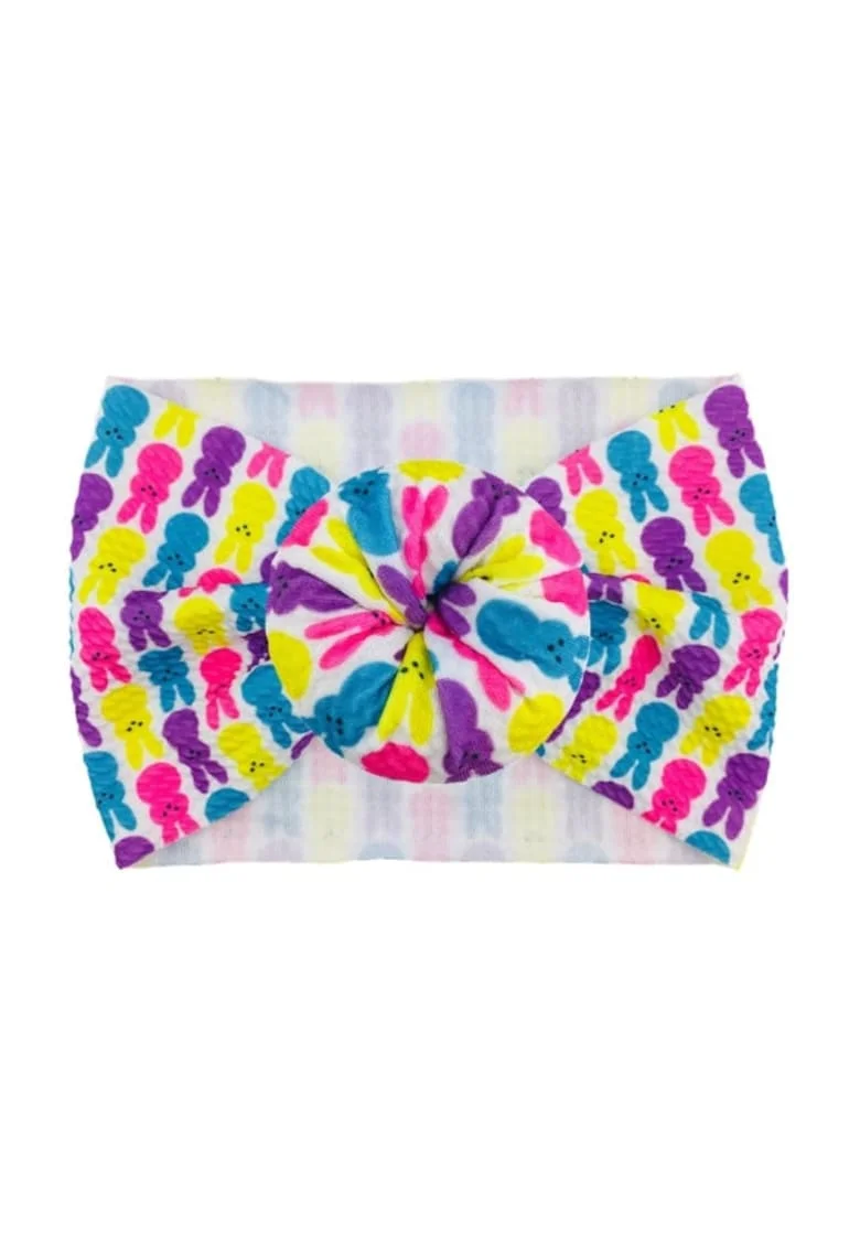 Bentita lata  Model 15 AL 18566 cu imprimeu, Fete, Textil, 6-12 luni, Multicolor