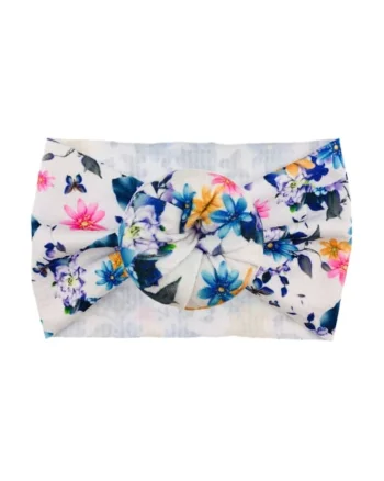 Bentita lata  Model 25 AL 18566 cu imprimeu, Fete, Textil, 6-12 luni, Multicolor