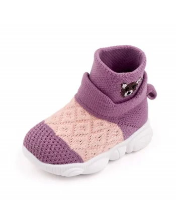 Pantofi Sport  Tip Adidas, Model Ursulet, Textil, Lila