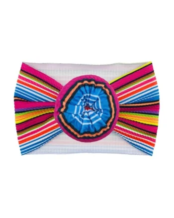 Bentita lata  Model 18 AL 18566 cu imprimeu, Fete, Textil, 6-12 luni, Multicolor