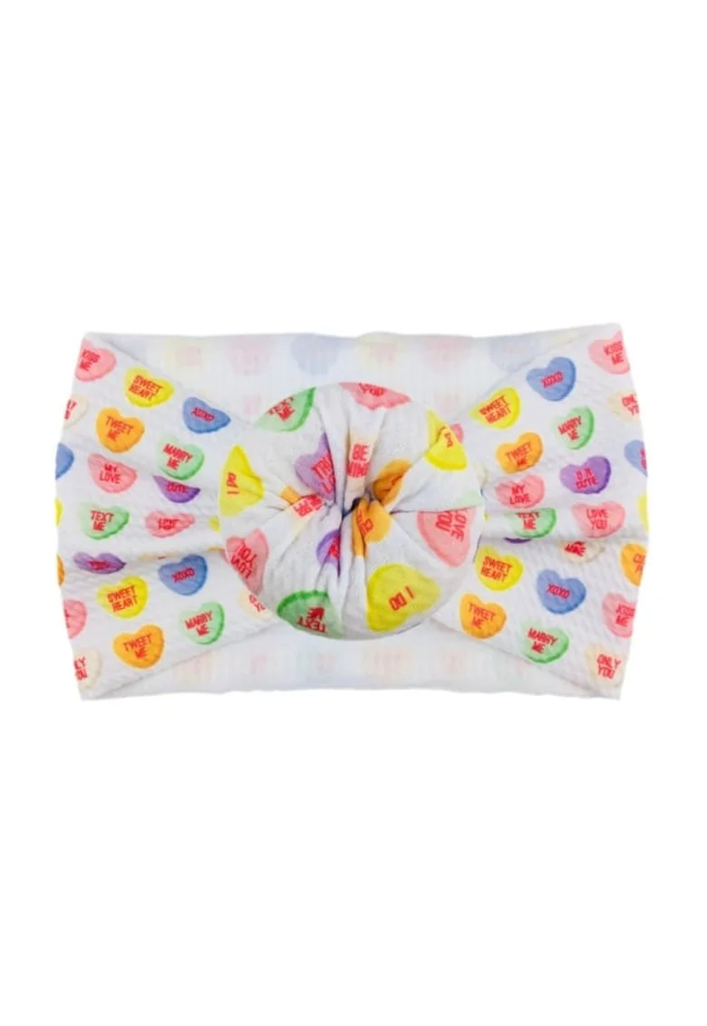 Bentita lata  Model 5 AL 18566 cu imprimeu, Fete, Textil, 6-12 luni, Multicolor