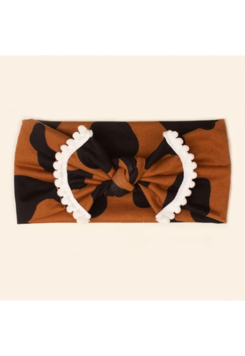 Bentita lata  Model 3 AL 18528 Animal print, Fete, Textil, 0-12 luni