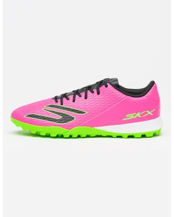 Pantofi low-cut Skx 2 Club pentru fotbal, Roz neon/Verde electric