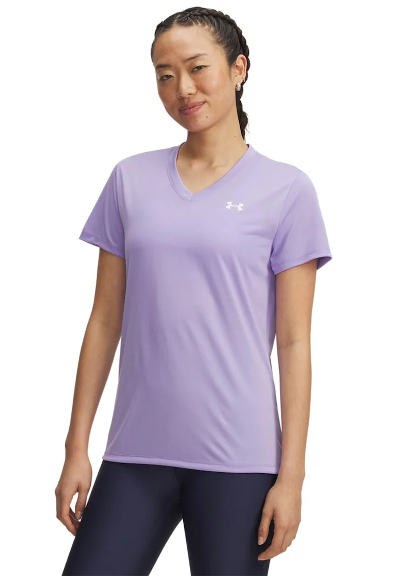 Tricou cu decolteu in V pentru antrenament Tech™, Lila