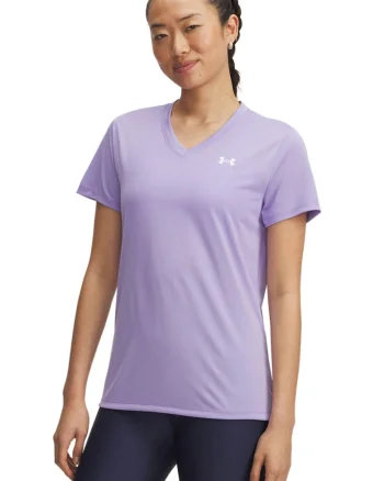 Tricou cu decolteu in V pentru antrenament Tech™, Lila