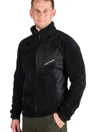 Bluza de trening cu fermoar si buzunare laterale pentru drumetii Ludwik