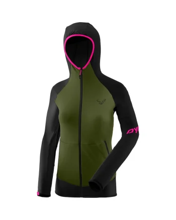 Hanorac fleece dama  Transalper Light Polartec Kaki/Negru, Kaki